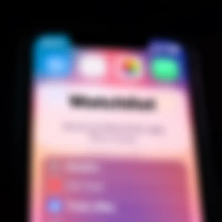 An iPhone screen showing a missing watchlist tab where projects are typically starred