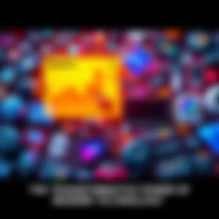 Modern Technology Advancements A collage of smart devices, AI interfaces, and futuristic gadgets showcasing advancements in technology.