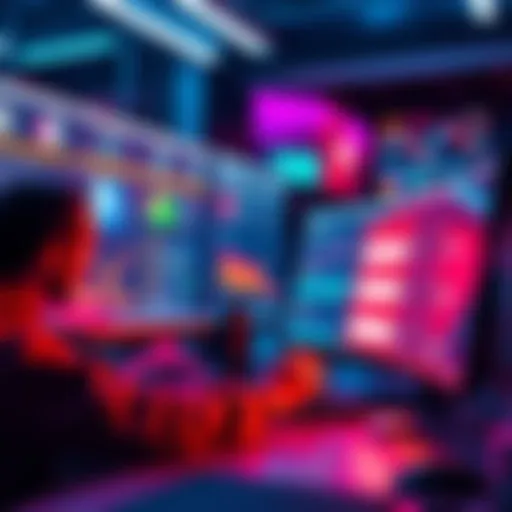 A person using a computer to manage content with modern CMS tools and integrated AI features.