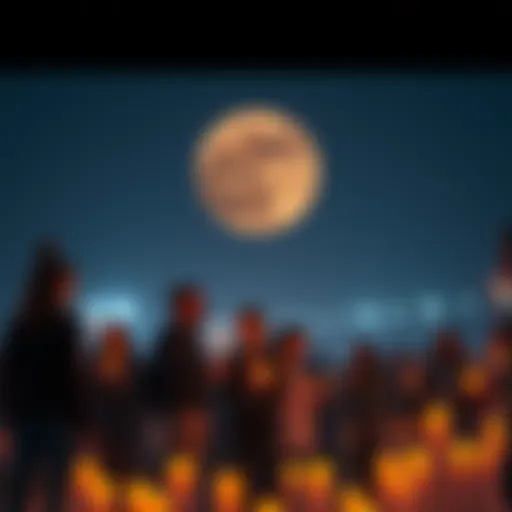 A serene candlelight vigil honoring investors who spent $125,000. People stand quietly, reflecting on their choices, with candles in hand.