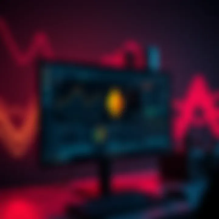 A computer screen showing the interface of Monero mining software with data visualization and performance metrics