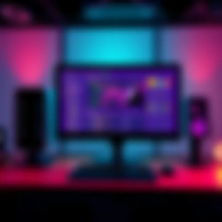 A computer setup showing Monero node software on the screen along with hardware components like a server and privacy-focused icons.