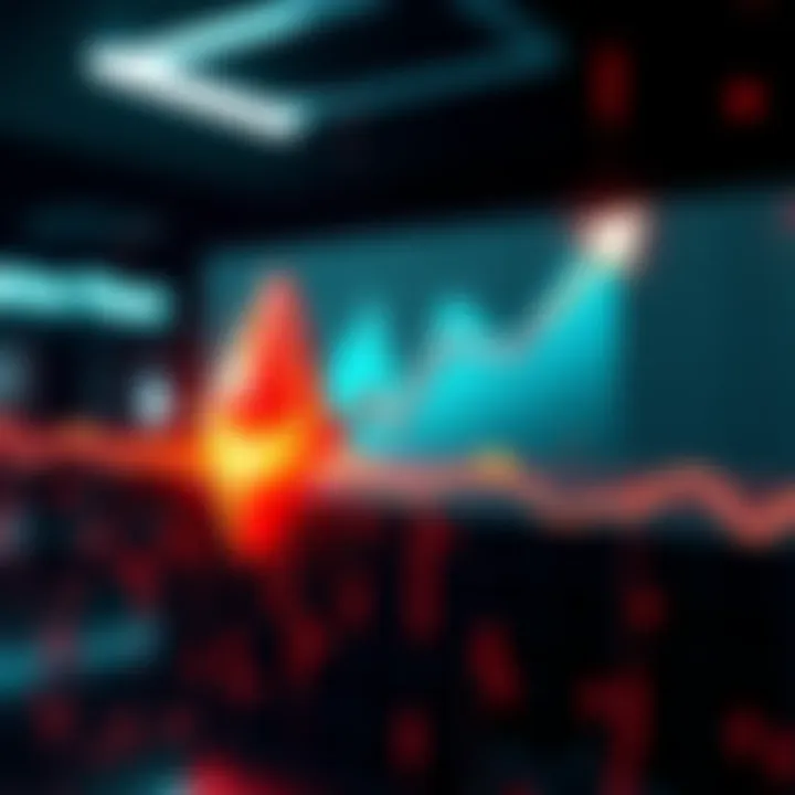 Graph showing a sharp increase in Monero price with dollar signs