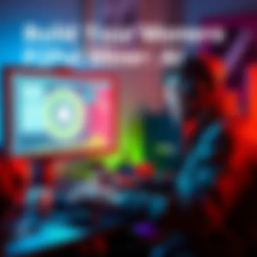 Person using AI tools to create a Monero P2Pool miner on a computer