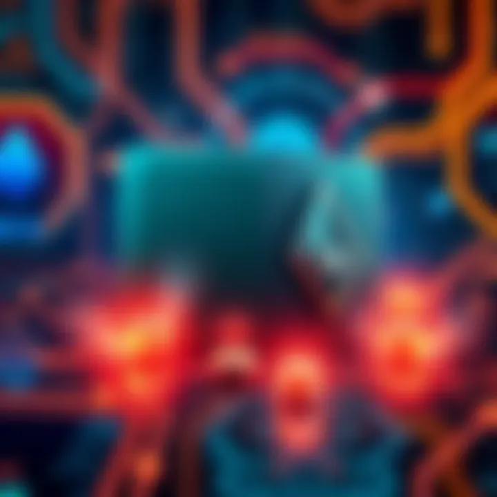 A digital representation of a Monero wallet with a key symbol, illustrating privacy control and sharing options, set against a tech-themed background.