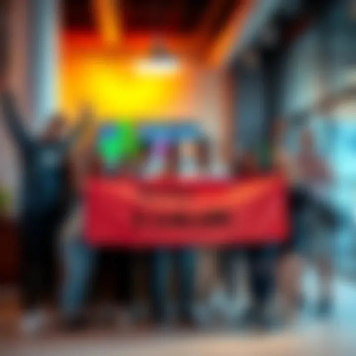 MonkeyZoo team celebrating the $30,000 grant from Chia with smiles and a banner