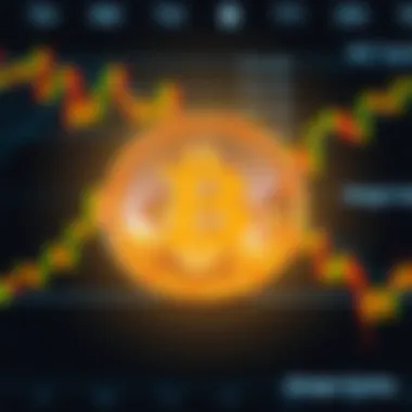 Morgan Stanley logo with Bitcoin symbol and financial charts in the background representing investment advice.