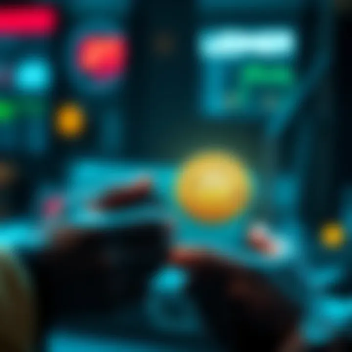 A person transferring Bitcoin from a Ledger device to a wallet app, symbolizing control over digital assets