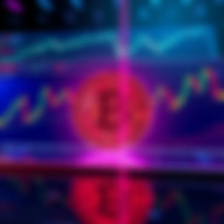 Graphic showing Bitcoin price charts and a dollar sign, indicating potential market movement due to MSTR's sale