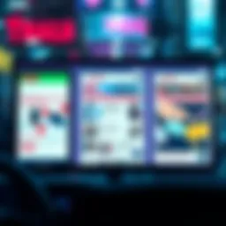 Multiple Ads Displayed Together Three advertisements shown in a single online space, highlighting the trend of increased ad density