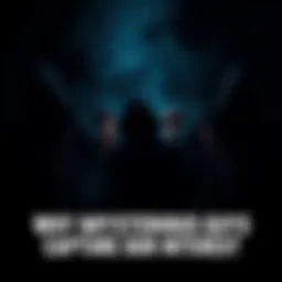 A group of individuals in dark clothing, partially hidden in shadows, creating an air of mystery and intrigue.