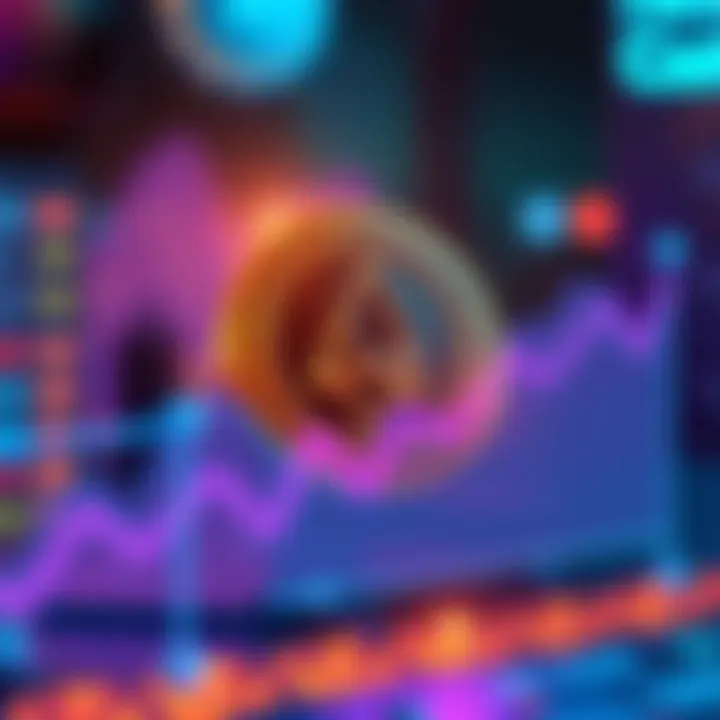 A visual representation of Nano cryptocurrency with a graph showing cost savings for businesses.