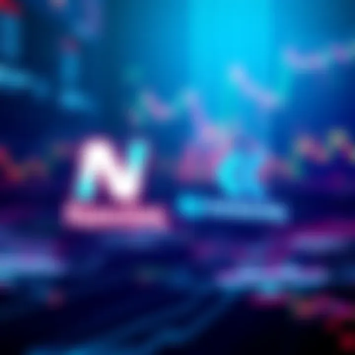 Illustration showing Nasdaq and Kraken logos working together to launch tokenized stocks, with digital stock charts in the background.