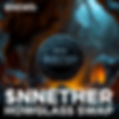 A digital representation of the $NETHER token with a dark theme and a limited supply graphic, showcasing exclusive perks and staking features, set against a backdrop of a mystical cave