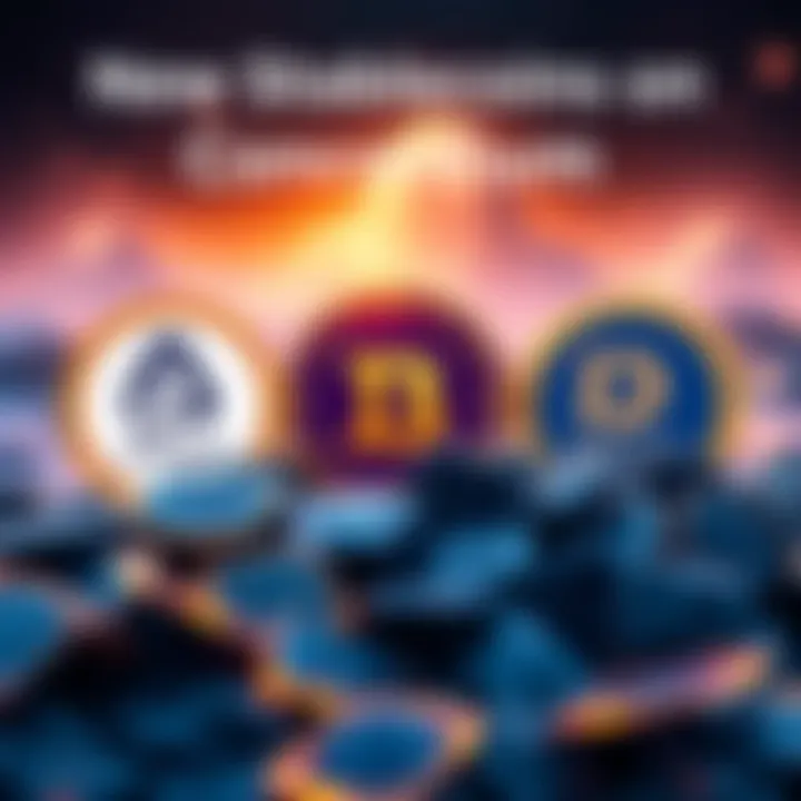 Logos of Agant, Noon, Deep Blue, and AEDX with Concordium branding, signifying the launch of new stablecoins and a PayFi ecosystem.