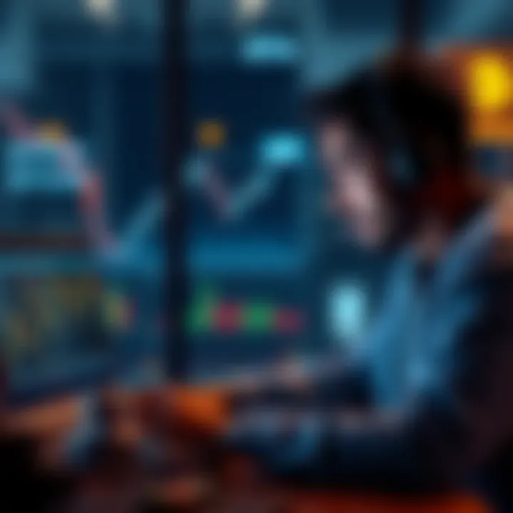 A person looking at a Bitcoin chart on a laptop, contemplating an investment