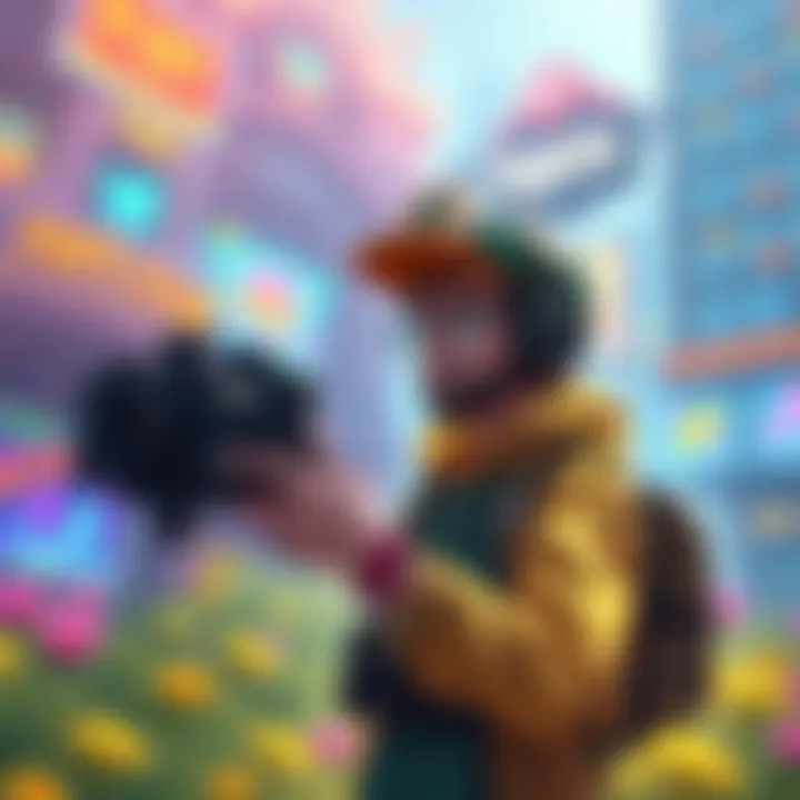 A new player exploring a vibrant game environment, looking for tips on maximizing in-game earnings and strategies for success.