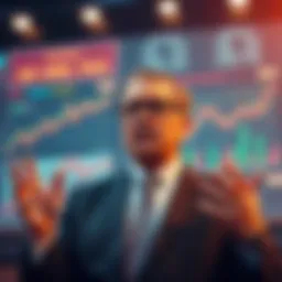 A government official discussing tax policy changes in New Zealand, with charts showing investment growth and capital gains tax details in the background.