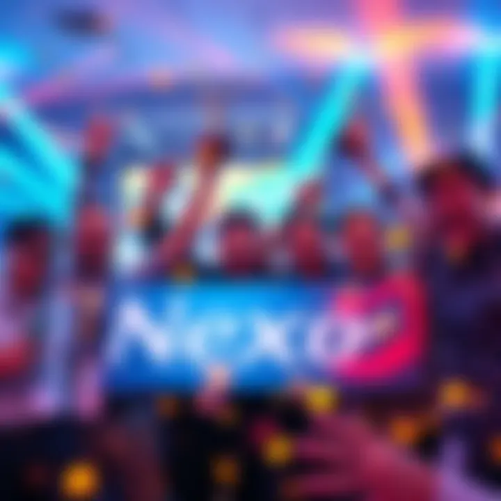 Nexo team celebrating their wins at the Digital Banker Awards for customer experience excellence.