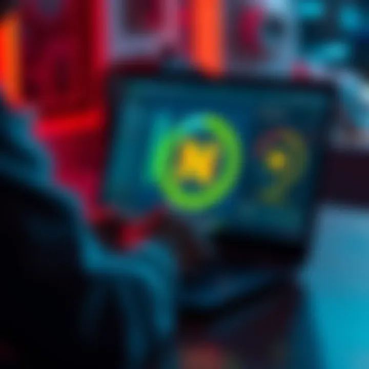 A person using a laptop to send Nexo tokens to Cake Wallet, with a digital wallet interface on screen.