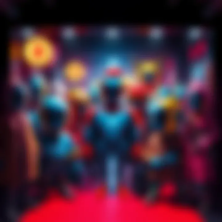 Colorful digital avatars representing various styles, symbolizing the hype around NFT ownership.