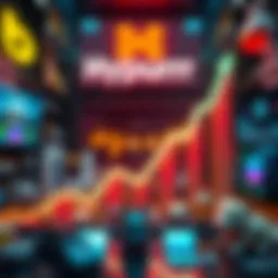 A graphic showing rising NFT sales with the Hypurrr logo and digital art collectibles in the background.