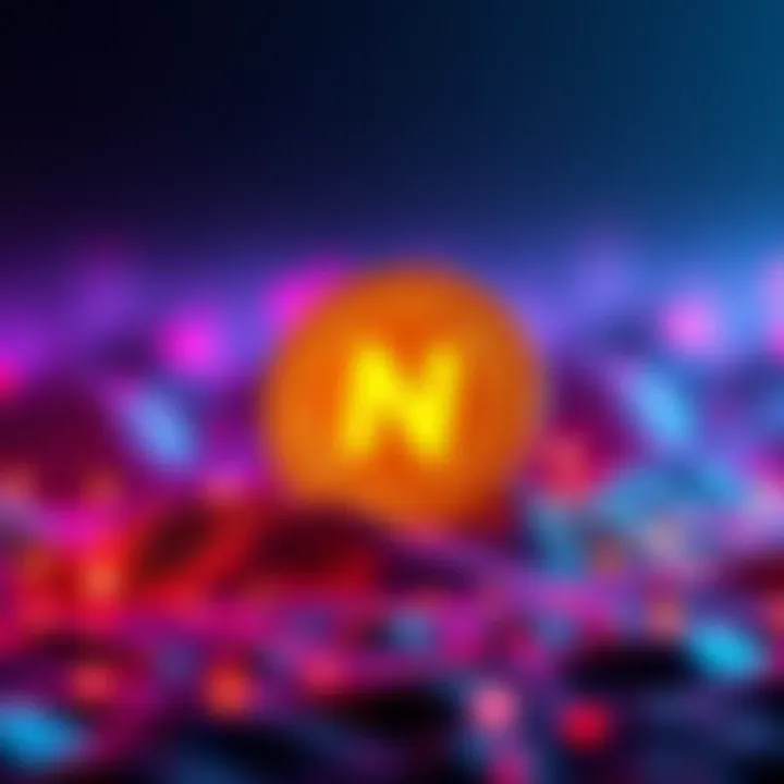 A vibrant visual representation of the NIGHT Token launch on Cardano, featuring digital currency symbols and a night sky backdrop.