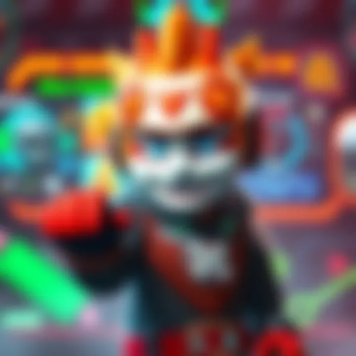 A modern gaming character representing Nintendojack, showcasing its unique features and style, set against a vibrant gaming background.