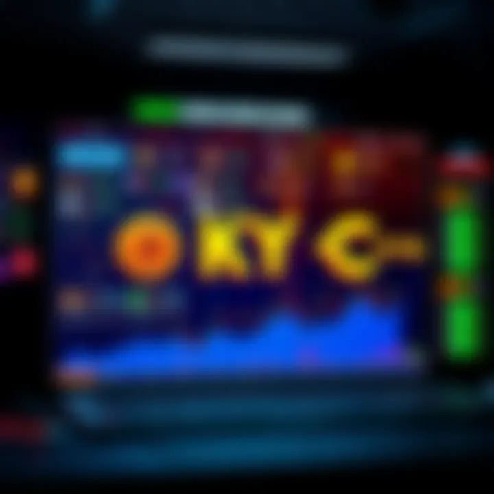 A visual representation of a no KYC crypto exchange interface, showcasing various cryptocurrencies and trading options without requiring personal identification.