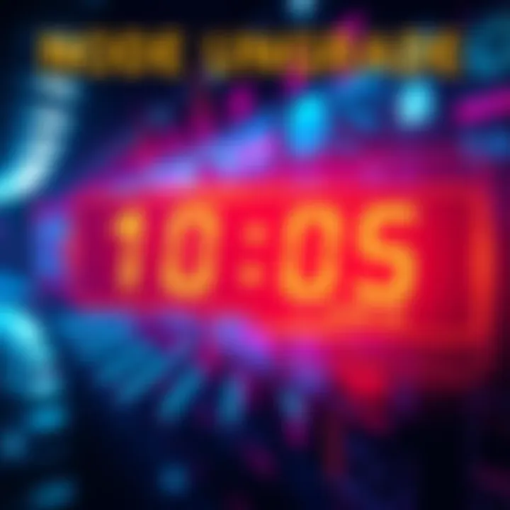 A digital graphic showing a countdown clock with the message about the Protocol 25 upgrade deadline.