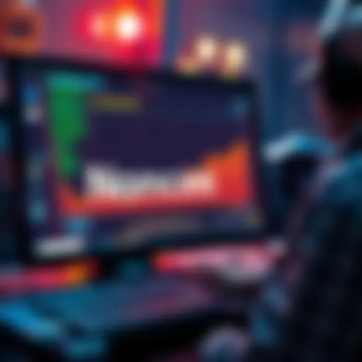 Nonce Function in Block Mining A miner's computer showing the nonce value being incremented in a digital interface while mining a block.