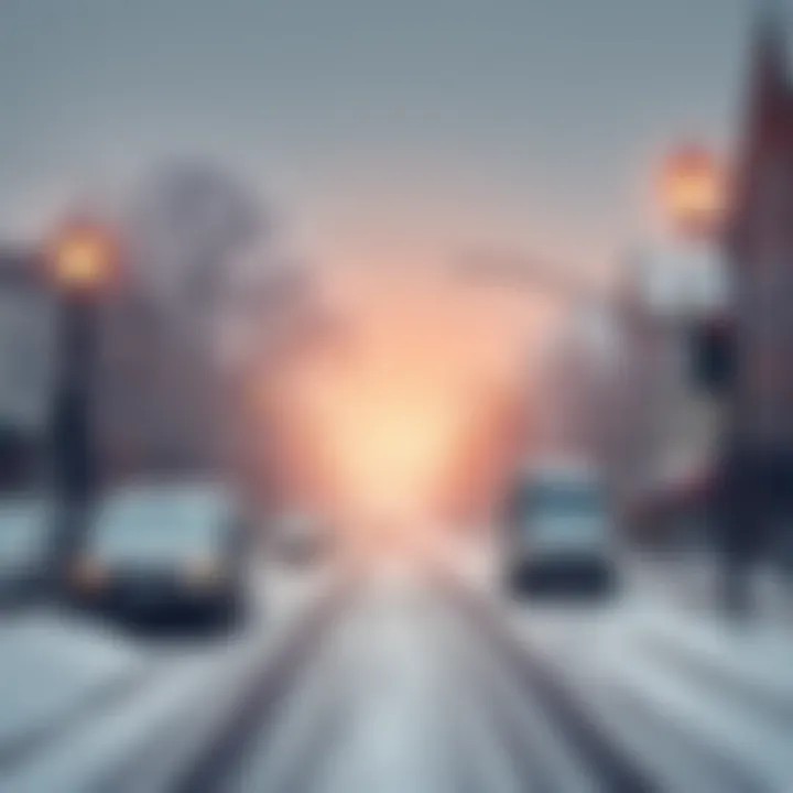Snowstorm leaves streets covered in snow, affecting everyday life in the Northeast.