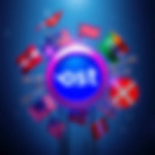 A visual of the Nostr logo surrounded by symbols representing neo-liberalism and neo-conservatism, highlighting its political connections.