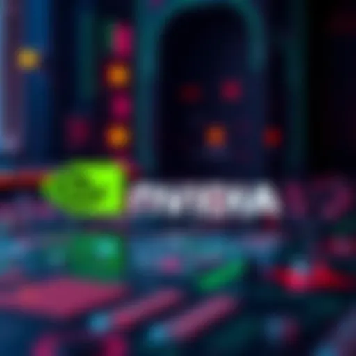 Nvidia logo alongside HBAR symbol, representing the tech company's investment amid AI discussions