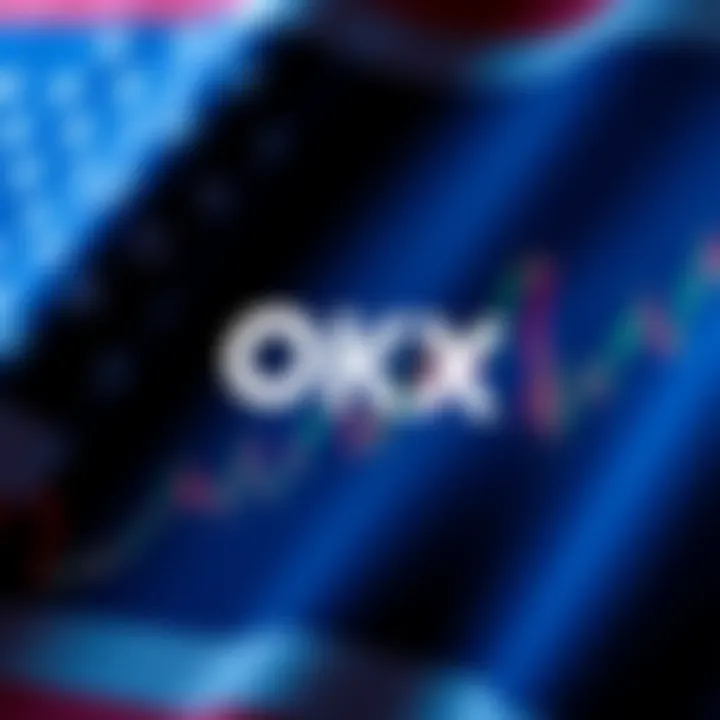 Graphic showing OKX logo with a financial chart and U.S. flag background, symbolizing the IPO plans