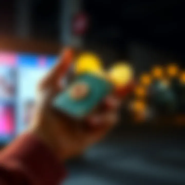 A person holding an old Bitcoin wallet with glowing coins inside, symbolizing unexpected wealth