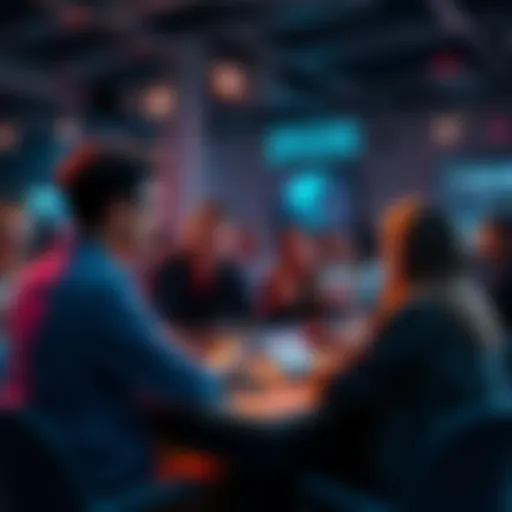 People engaging in online forums discussing trends and ideas for 2026