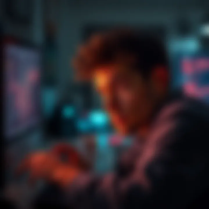 A person looking at a computer screen with a puzzled expression, considering the legitimacy of an online service.