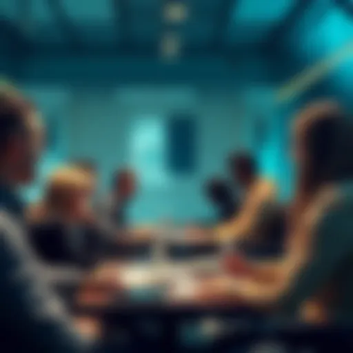 Participants engaged in a discussion during the Open Source Committee meeting at Intersect Office on April 2, 2026.