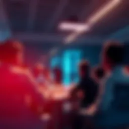 People discussing open source initiatives in a meeting room