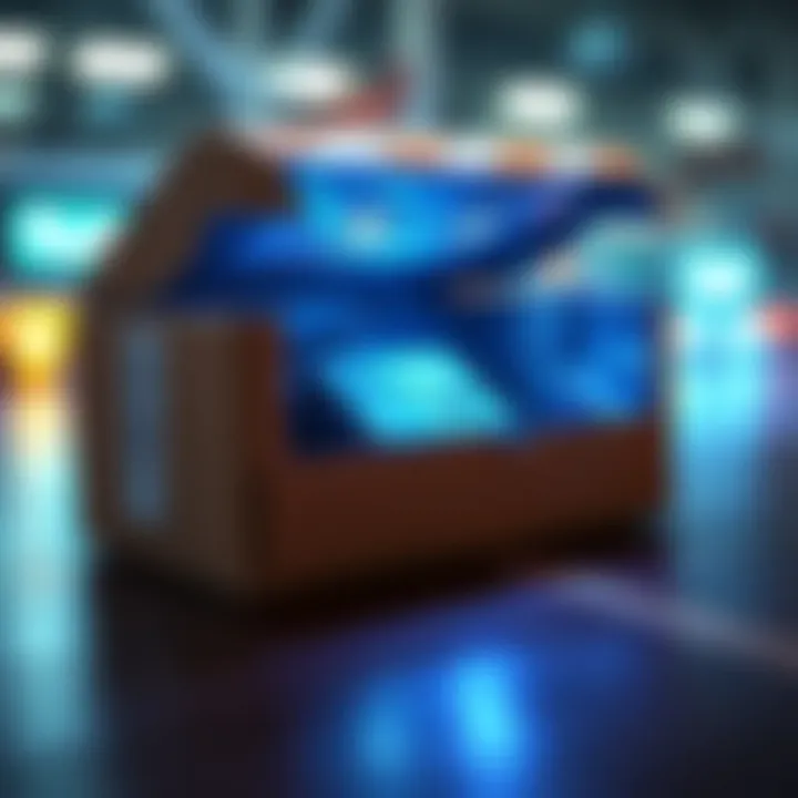 A Trezor 5 package that has been opened by customs, revealing the device inside, which remains untouched.