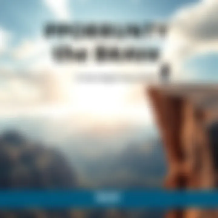 A person standing at the edge of a cliff overlooking a vast valley with bright skies, symbolizing new beginnings and opportunities ahead.