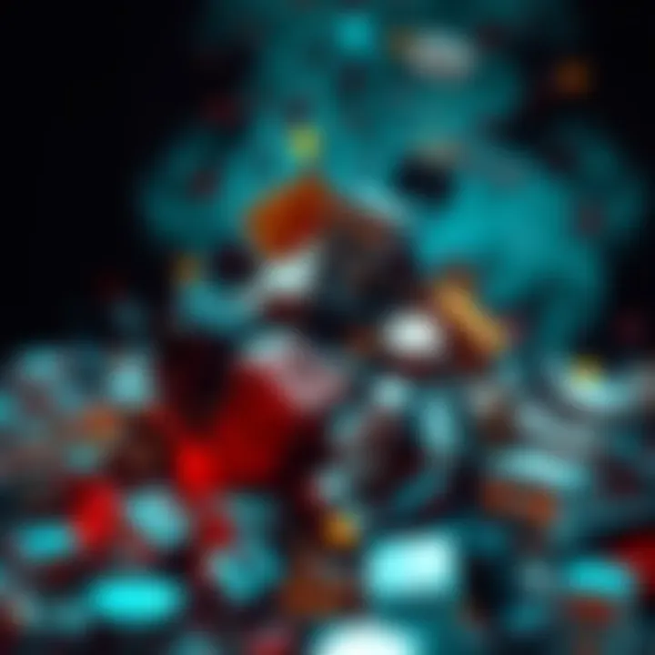 A digital representation of outdated Layer 3 protocols being thrown away, symbolizing a shift in technology standards.