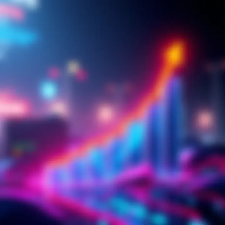 A graphic showing an upward trend of P2P stablecoin addresses on the Polygon network, reaching 8.4 million with a futuristic background representing growth.
