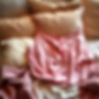 Comfortable Pajama Tank with Built-in Bra A cozy pajama tank top with a built-in bra designed for comfort, suitable for larger busts, displayed on a soft bed with pillows and blankets