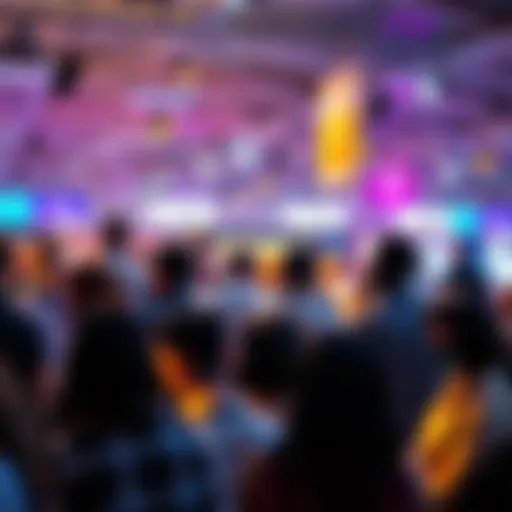 Group of people engaging in discussions at the Nice event, sharing insights about community transformation