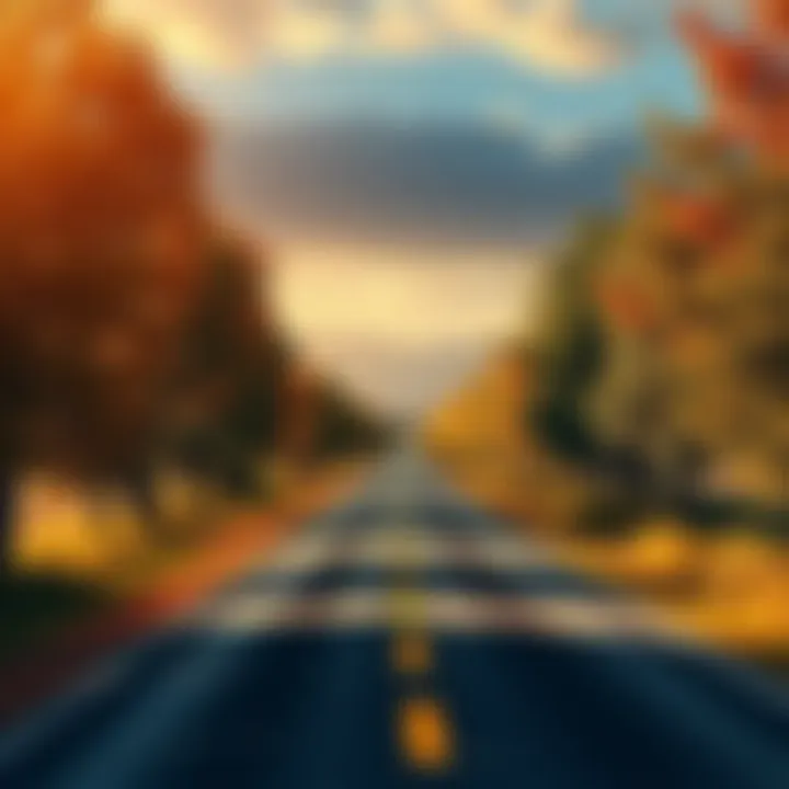A fork in the road surrounded by trees, symbolizing different life decisions.