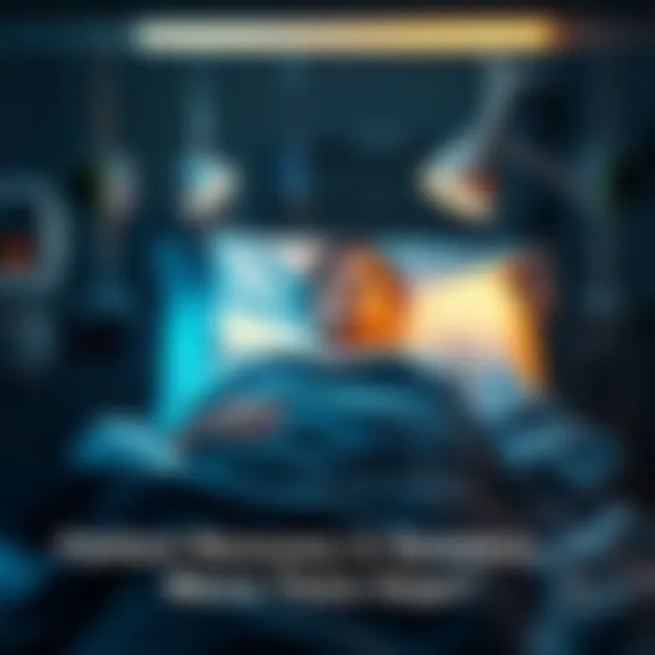 A patient lying in a hospital bed, surrounded by medical equipment, with a concerned look on their face. The atmosphere is tense, symbolizing uncertainty about recovery.