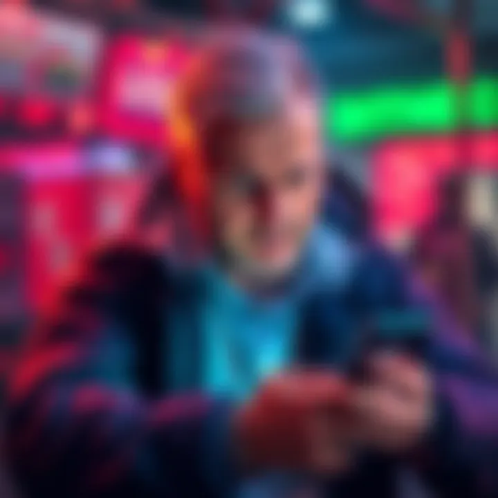 A customer frustrated by a failed USDC transaction on their smartphone, showing a notification of transaction failure.