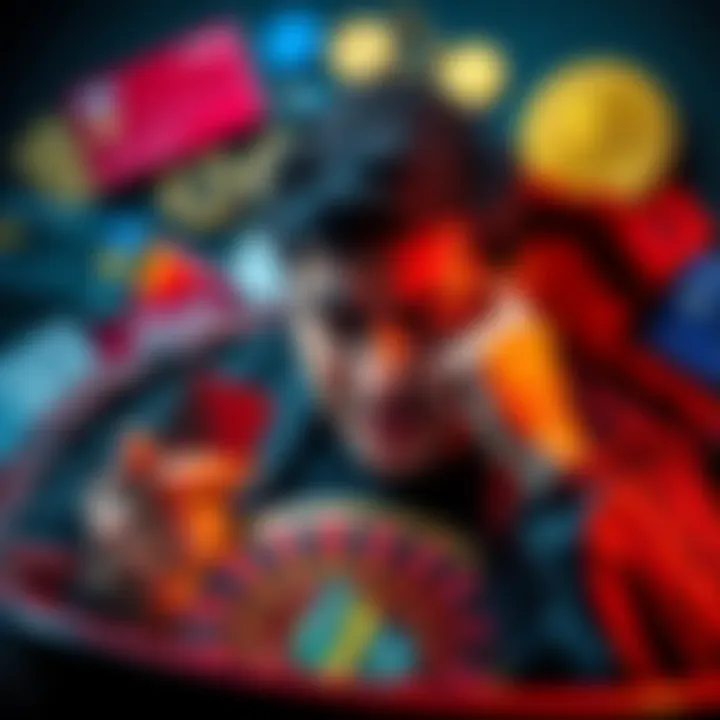 Payment Methods for Crypto A person frustrated with their card being declined while trying to make a cryptocurrency purchase, surrounded by various payment methods like credit cards and digital wallets.